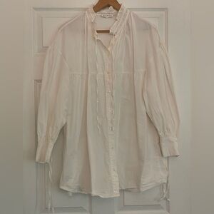Elegant White Women's Blouse